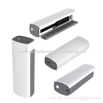 3,000mAh Power Banks for iPhone, iPad, Samsung and More, Mini Design, Built-in Micro USB CableNew